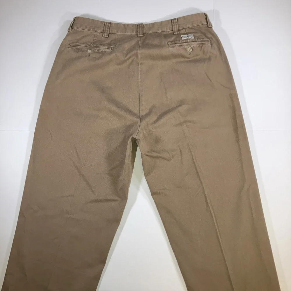 Polo Ralph Lauren Philip Pant Mens 36x30 Khaki Chino Straight Cotton Twill